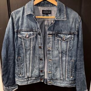 Lucky Brand The Tomboy Trucker Blue Denim Jacket Size Large